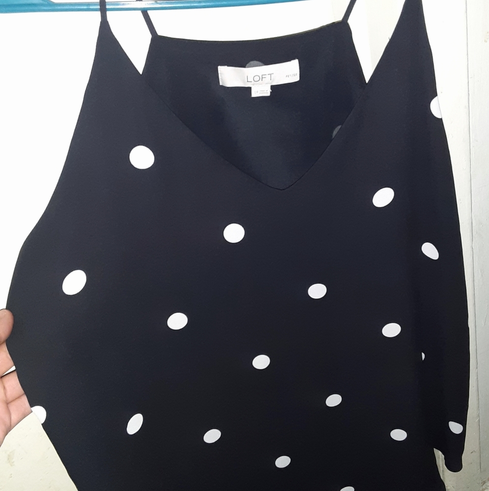 LOFT Petite Polka Dot Blouse 🥀